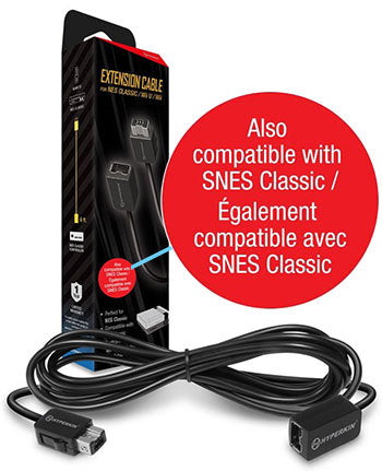 Extension Cable For SNES Classic / NES Classic / Wii U / Wii  [Hyperkin]