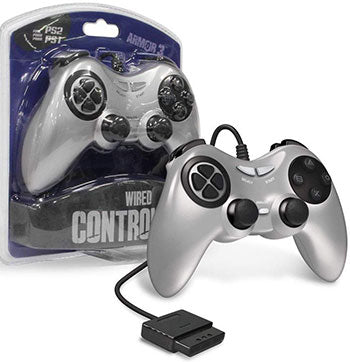 Armor 3 PS2 Wired Controller (Black) 6 Ft Cable D-pad Playstation 2