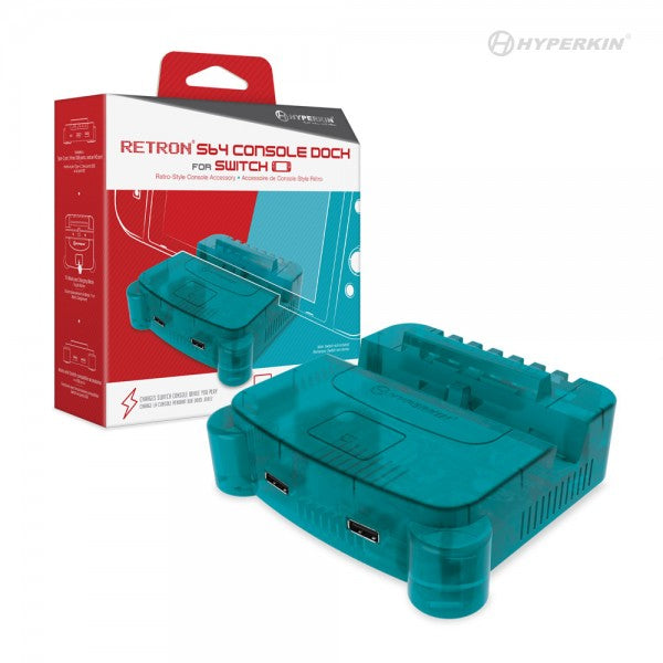 HYPERKIN RetroN S64 Console Dock for Switch (Turquoise) - SWITCH