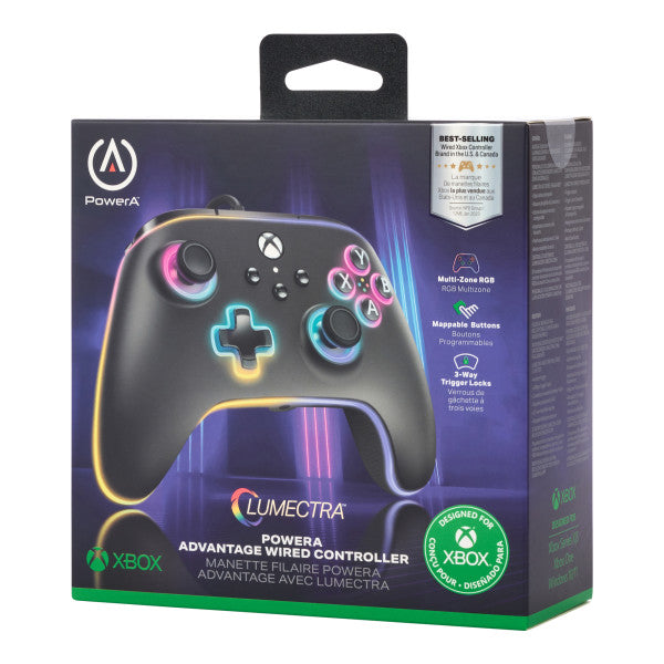 Power A Advantage Lumectra Wired Controller (Black) Xbox Series
