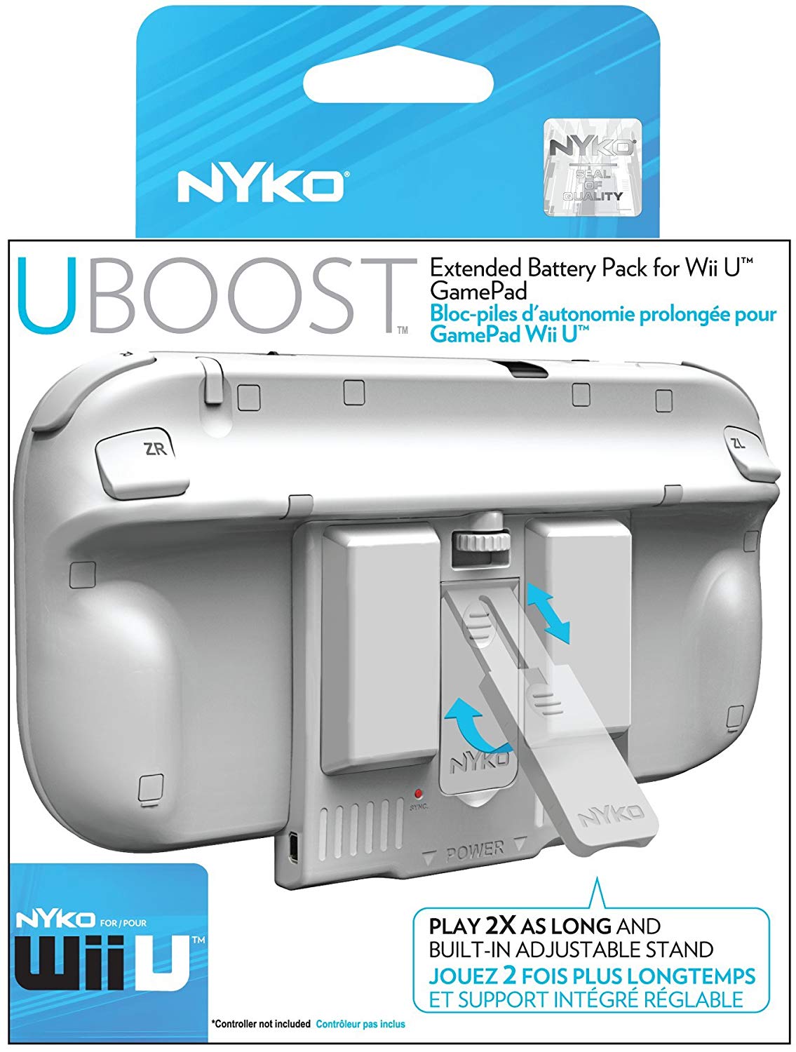 NYKO U Boost for Wii U Gamepad - Wii U — VIDEOGAMESPLUS.CA