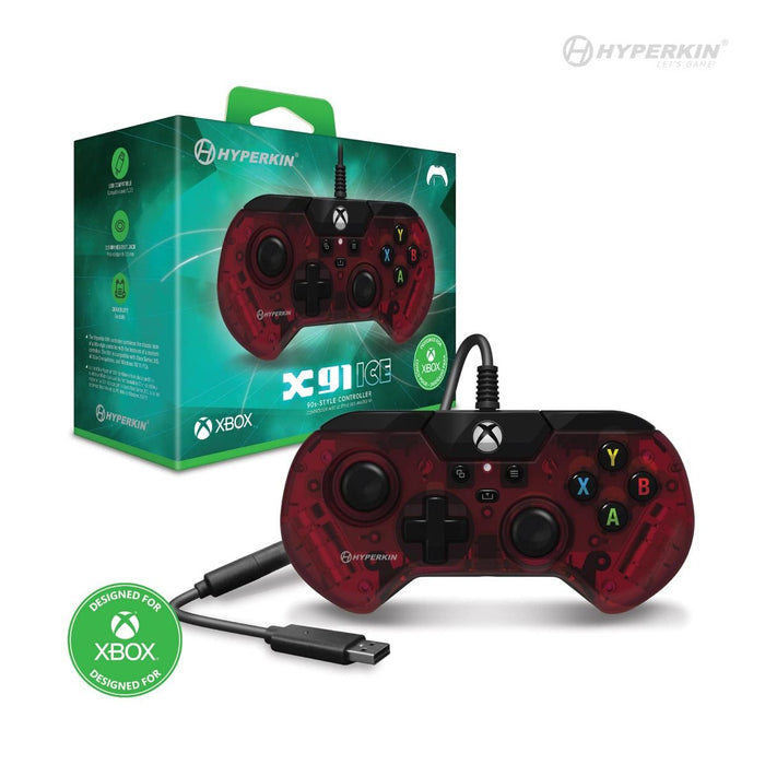 Hyperkin X91 Wired Controller (ruby red) for Xbox Series X/Xbox Series S/Xbox One/Windows 10 | 11